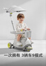babycare雙子滑板車(chē)7系兒童全能1-6歲小孩寶寶代步車(chē)安全溜溜車(chē)可坐拉桿箱 【車(chē)籃+車(chē)篷】星屑灰 曬單實(shí)拍圖