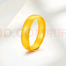 夢(mèng)金園黃金戒指 古法足金泥鰍背素圈可調節指環(huán)男女同款戒 生日禮物 約8.46g-面寬約6mm-克重多退少補 曬單實(shí)拍圖