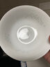 景德鎮（jdz）家用飯碗中式陶瓷碗高溫白瓷沙拉碗搬家禮物米飯碗餐具喬遷禮物 玉牡丹面碗（兩只裝） 曬單實(shí)拍圖