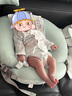 十月結(jié)晶嬰兒斜坡枕棉面防吐奶嗆奶躺靠睡覺(jué)哺乳練抬頭可機(jī)洗0-1歲 山嵐綠 曬單實(shí)拍圖