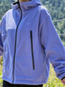KOLON SPORT/可隆雙面穿抓絨夾克 明星同款 男女同款戶(hù)外Polartec HUGGER外套 LUFJ5WT542-VI 紫羅蘭色 S 165/88A 曬單實(shí)拍圖