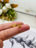 老鳳祥黃金蝴蝶耳釘女款百搭足金養(yǎng)耳棒耳飾品中秋節(jié)生日禮物送女友老婆 蝴蝶耳釘  約1.1g 曬單實(shí)拍圖