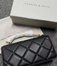 CHARLES&KEITH質(zhì)感菱格鏈條小方錢(qián)包女包包女包生日禮物CK6-10680924 Black黑色 XS 曬單實(shí)拍圖