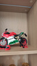 活石摩托車(chē)模型可點(diǎn)火車(chē)模型合金仿真高檔機車(chē)模型手辦男生生日禮物 【可啟動(dòng)可噴霧】1:9杜卡迪車(chē)模+支架+頭盔 送男友男士高檔擺件男孩玩具8-14歲 曬單實(shí)拍圖