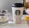 星巴克杯子大容量不銹鋼保溫杯中秋節教師節禮物咖啡杯隨行杯水杯 473ml黑蓋隨行杯+小熊吊墜 曬單實(shí)拍圖