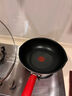 特福（Tefal）炒鍋家用不粘鍋平底炒鍋28cm炒鍋電磁爐燃氣灶通用有鈦 曬單實拍圖