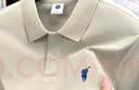 羅蒙100%純棉高端短袖t恤男士裝夏季刺繡polo翻領(lǐng)衫商務(wù)爸爸半袖體恤 5372薄荷綠【100%棉】 3XL 【建議170-200斤】 曬單實(shí)拍圖