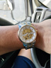 上海（SHANGHAI）手表男士自動(dòng)機械名表禮物【同價(jià)雙11】鑲鉆鏤空表盤(pán)品牌國表855 【65%客戶(hù)的選擇】間金金機芯 曬單實(shí)拍圖
