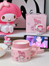 滿朝佳hellokitty陶瓷馬克杯七夕禮物咖啡杯水杯女生家用可愛卡通喝水杯 美樂蒂 曬單實(shí)拍圖