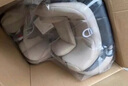 貝倍適（BAYBETSS）兒童安全座椅汽車(chē)用0-12嬰兒寶寶360度旋轉安全椅ISOFIX接口可躺 灰（雙接口+骨架加寬+側防護） 曬單實(shí)拍圖