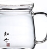 ZSR泡茶玻璃杯男士帶把手水晶杯玻璃馬克杯家用玻璃杯透明水杯泡茶杯 商隱杯450ml【知否】+蓋 450ml 曬單實(shí)拍圖