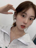 ONEVAN925銀針小碎鉆水滴耳釘女輕奢感氣質(zhì)耳環(huán)小眾耳飾耳釘2025年新款 小碎鉆水滴耳釘-s925銀針 曬單實(shí)拍圖