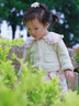 G.DUCKKIDS小黃鴨童裝女童套裝春秋洋氣嬰兒衣服6-12個(gè)月兒童裙子女寶寶春裝 淺灰色EQ036 90 建議1~2歲【 80-90cm】cm 曬單實(shí)拍圖