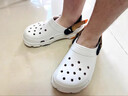 CORCS CROCS 特林洞洞鞋男鞋沙灘鞋卡洛情侶平底拖鞋馳休閑涼拖鞋女鞋洞洞鞋特林白色37 =W7 曬單實(shí)拍圖