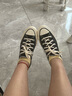 匡威（Converse）男鞋女鞋 1970s三星標(biāo) 黑色帆布鞋 情侶休閑鞋子男 162058 36 曬單實拍圖