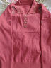俞兆林（YUZHAOLIN）春秋新款洋氣打底小衫媽媽裝長(cháng)袖時(shí)尚薄毛衣中老年女50歲大碼上衣 505磚紅 2XL 建議130-140斤 曬單實(shí)拍圖