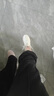 安踏（ANTA）女鞋運動(dòng)鞋子女秋季軟底網(wǎng)面鞋透氣跑步鞋輕便減震慢跑鞋休閑鞋 象牙白/藕灰 （皮面） 37.5 曬單實(shí)拍圖