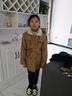 G.DUCKKIDS女童派克服外套加絨冬裝2025新款秋冬洋氣兒童中長(cháng)款棉衣服 高品質(zhì)加絨派克服卡其色 120 碼建議身高110CM 曬單實(shí)拍圖