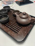 憶壺茶（YIHUTEA）茶盤托盤家用茶臺(tái)帶排水小型瀝水儲(chǔ)水實(shí)木功夫托盤泡茶具竹茶托 【爆款大號(hào)】茶盤36.5*24cm 曬單實(shí)拍圖