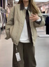 森馬（Semir）棉服男假兩件飛行員拼接牛仔棉衣2025年oversize冬109725112106 曬單實(shí)拍圖