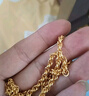 周六福足金999黃金項(xiàng)鏈男雙環(huán)鏈生日禮物計(jì)價(jià)A0510913 約16.33g 54cm 曬單實(shí)拍圖