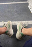 BFGN品牌牛皮男鞋2025秋冬季新款運動(dòng)鞋子男百搭增高老爹鞋男士休閑鞋 藍紅色【皮面】-高端男鞋 41 皮鞋碼 曬單實(shí)拍圖