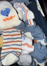 Babyprints兒童罩衣嬰兒吃飯圍兜寶寶圍嘴防濺衣防水反穿衣口水兜無袖兩件裝 曬單實拍圖