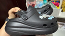 卡駱馳（crocs）經(jīng)典泡芙Clog男女一腳蹬懶人沙灘鞋 CR207521-001 38 曬單實(shí)拍圖