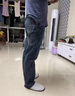 羅蒙加絨牛仔褲秋冬款男闊腿直筒寬松秋冬新款休閑長褲子男士大碼男褲 3206H藍灰色 32 曬單實拍圖