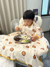 寶寶吃飯罩衣一體式餐椅兒童自主進(jìn)食全包飯兜圍兜防水防臟反穿衣 獅子【長(cháng)袖款-可放吸盤(pán)碗】 適用6個(gè)月-3歲 曬單實(shí)拍圖