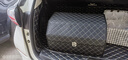 汽車(chē)整理箱收納箱后備箱折疊格子款卡扣木板箱皮革儲物箱車(chē)內裝飾 黑色-中號 經(jīng)典方格款 曬單實(shí)拍圖