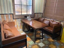 廣杉工業(yè)風(fēng)酒館咖啡廳酒吧沙發(fā)桌椅燒烤店音樂西餐廳餐吧清吧卡座沙發(fā) 一桌六椅 官方標(biāo)配 曬單實(shí)拍圖