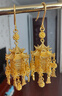 福來(lái)島黃金耳環(huán)國風(fēng)閣樓宮燈耳鉤婚嫁足金999首飾結婚三金古法金 工費：1117元 12.94克 曬單實(shí)拍圖