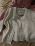 森馬（Semir）長(cháng)袖襯衫女流蘇刺繡波西米亞風(fēng)2025秋白色寬松袖襯衣10A525105001 曬單實(shí)拍圖