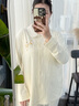 英氏7A抑菌純棉月子服孕婦秋款哺乳睡衣產(chǎn)婦喂奶專用家居服黃色2XL 曬單實拍圖