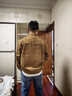 吉普（JEEP）外套男士夾克秋冬季休閑工裝潮流寬松翻領(lǐng)純棉衣服男裝 黃色 2XL 曬單實(shí)拍圖