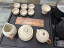高端小型茶具套裝高檔茶臺燒水壺全自動(dòng)上水一體茶盤(pán)新款烏金瓷石 觀(guān)山電器茶盤(pán)+汝窯茶具 曬單實(shí)拍圖