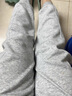 MOKPBLE加大碼孕婦高腰褲春秋時(shí)尚外穿束腳打底褲休閑寬松運動(dòng)長(cháng)褲200斤 淺灰色【春秋款】 XL建議120-140斤 曬單實(shí)拍圖