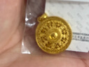 周大生黃金吊墜足金福字鏤空八寶羅盤(pán)掛墜送女友老婆紀念情人節禮物 約6.43g（不含項鏈） 曬單實(shí)拍圖