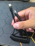 JCZS德國品牌120雙頭快充數據線(xiàn)車(chē)載彈簧充電線(xiàn)適用于蘋(píng)果15華為小米6閃充安卓平板筆記本伸縮 金【雙Type-C扁圓口】彈簧120WPD閃充安全 1m 曬單實(shí)拍圖