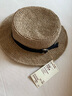 無(wú)印良品（MUJI）棕櫚 可折疊 平頂禮帽 帽子 草帽 編織帽 25年夏季 DBA55A5S 原色 57-59cm 曬單實(shí)拍圖