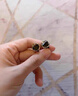 伊燦氣質(zhì)名媛黑色鋯石三角耳釘女個(gè)性高級(jí)感2025新款爆款輕奢小眾耳飾 黑色三角形耳釘 曬單實(shí)拍圖
