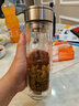 富光抗菌玻璃杯雙層高硼硅泡茶杯子茶水分離杯高檔車(chē)載水杯男京東限定 曬單實(shí)拍圖