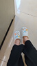 名創(chuàng  )優(yōu)品（MINISO）洞洞鞋女款eva防滑防臭沙灘鞋增高涼拖鞋女夏季外穿情侶款 白色+可愛(ài)怪獸 38-39 曬單實(shí)拍圖