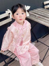 G.DUCKKIDS小黃鴨一周歲寶寶衣服嬰兒套裝兒童禮服唐裝小女孩國(guó)風(fēng)漢服兩件套 紅色 90 尺碼1~2歲【 80-90cm】 曬單實(shí)拍圖