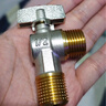 老銅匠（LTJ）燃氣熱水器球閥 壁掛爐球芯角閥全開(kāi)大流量全銅冷熱4分廚房三角閥 曬單實(shí)拍圖