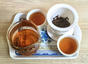 金鑲玉旅行茶具 便攜功夫茶具套裝快客杯玻璃茶壺陶瓷茶杯戶外便攜茶具 獨(dú)釣羊脂玉瓷旅行茶具 曬單實(shí)拍圖
