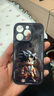 今殼蘋(píng)果系列手機殼卡通14男生17時(shí)尚16新款12鏡頭全包ins風(fēng)13玻璃手機套iPhone15Promax硬殼 金屬漆玻璃殼黑色B0811 iPhone14Pro 曬單實(shí)拍圖