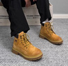 Lee大黃靴情侶款冬季馬丁靴英倫風(fēng)男士工裝靴子時(shí)尚男靴登山靴情侶鞋 黃色L234UE333 39 曬單實(shí)拍圖