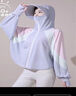 【透氣冰絲】防曬衣女裝夏季新款防曬外套防紫外線(xiàn)騎行服披肩 字母款綠色 UPF50+ 均碼 （80-140） 曬單實(shí)拍圖